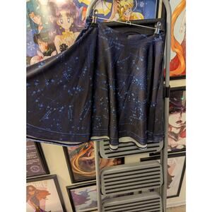 Living Dead Clothing Constellation Skater Skirt Sz M